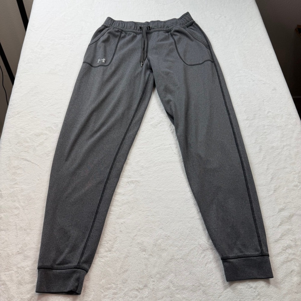 Under Armour Joggers Mens Medium Gray Good Athletic Sweatpants Tapered Pants